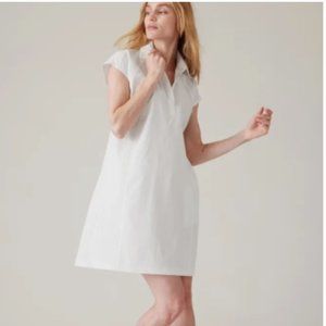 ATHLETA Performance Poplin White Dress NWOT